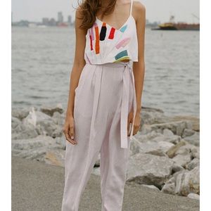 Mara Hoffman Embroidered crop cami size XS